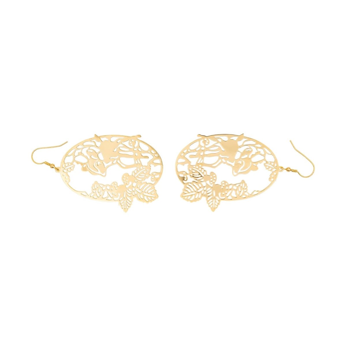 Earrings Pendant Yellow gold