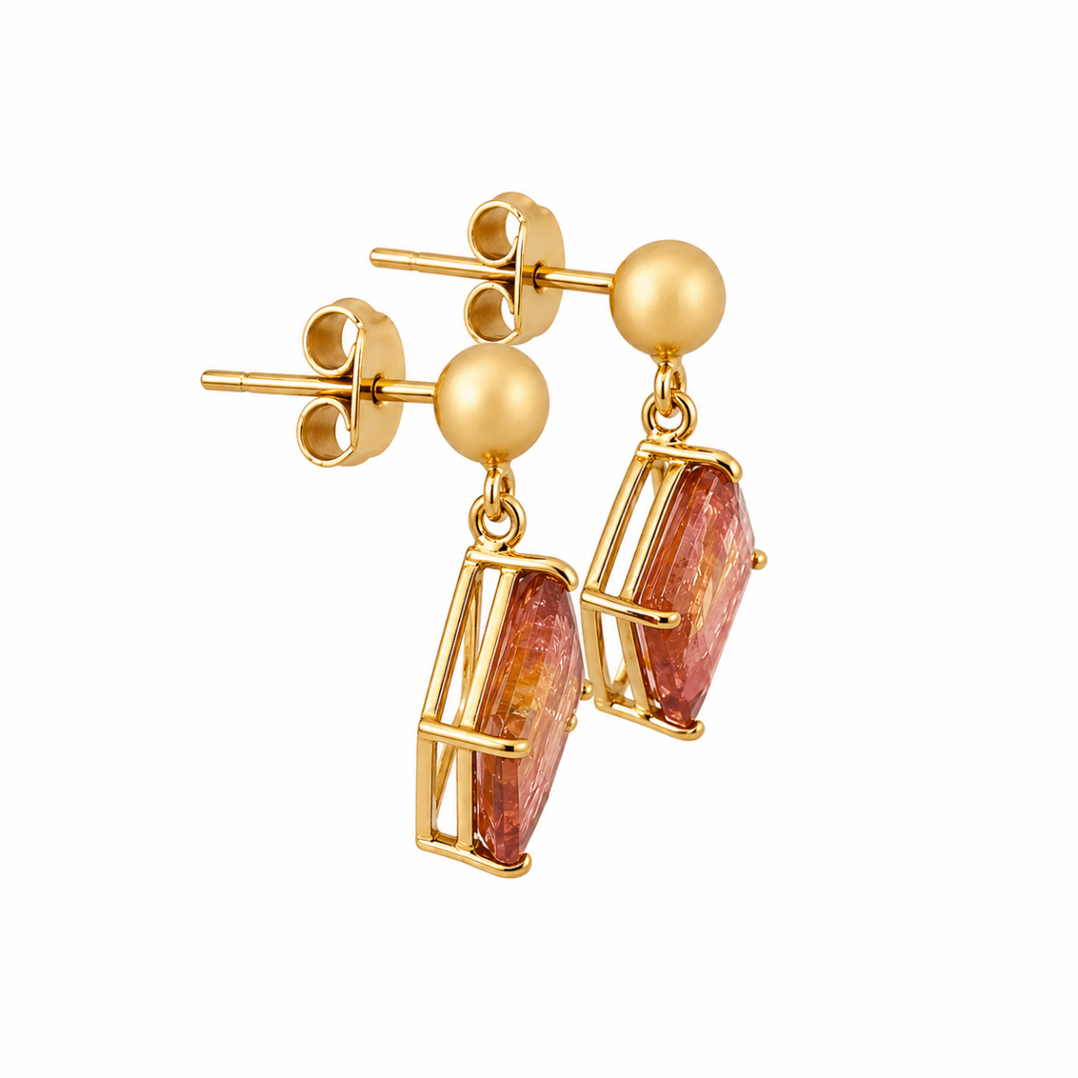 Boucles d'oreilles Pendantes en or jaune - Castafiore