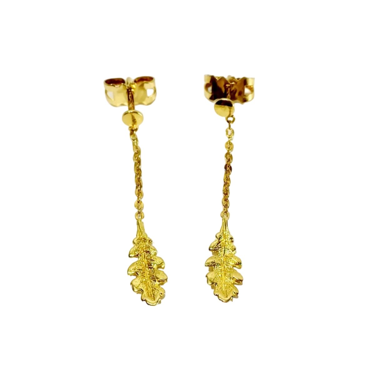 Boucles d'oreilles Pendantes en or jaune - Castafiore