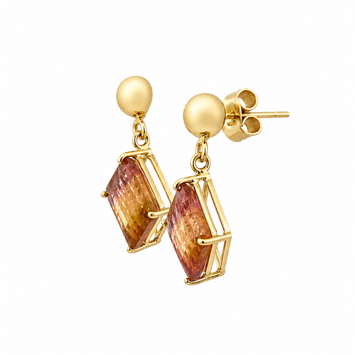 Boucles d'oreilles Pendantes en or jaune - Castafiore
