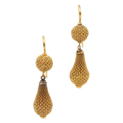 Boucles d'oreilles Pendantes en or jaune - Castafiore