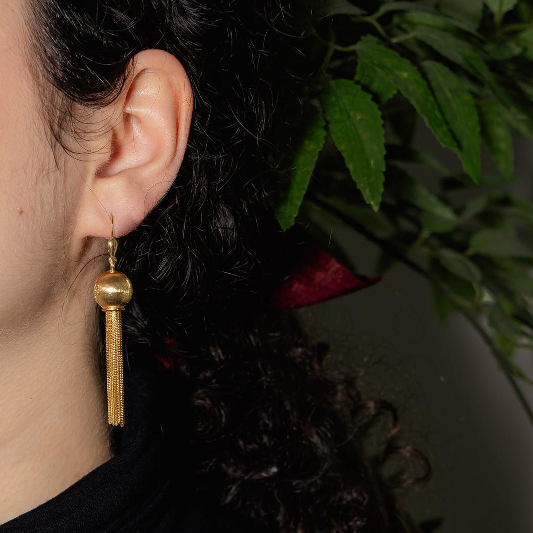 Boucles d'oreilles Pendantes en or jaune - Castafiore