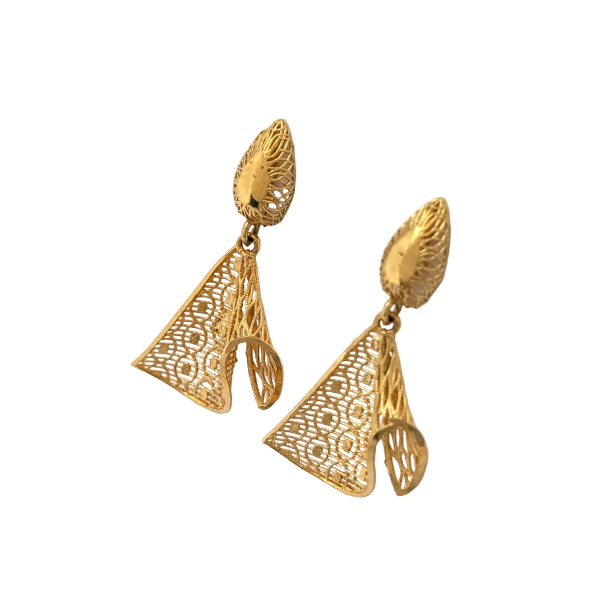 Boucles d’oreilles Pendantes en or jaune - Castafiore