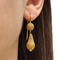 Boucles d'oreilles Pendantes en or jaune - Castafiore