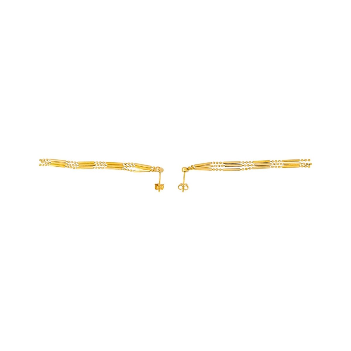 Boucles d'oreilles Pendantes en or jaune - Castafiore