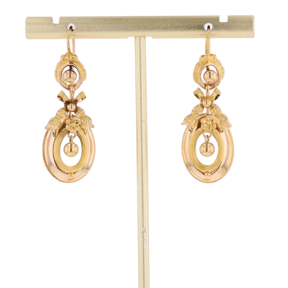 Boucles d'oreilles Pendantes en or jaune - Castafiore