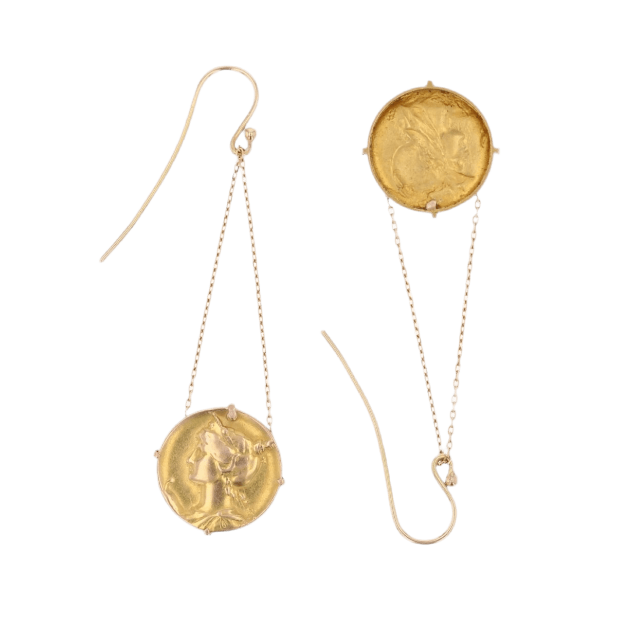 Boucles d'oreilles Pendantes en or jaune - Castafiore