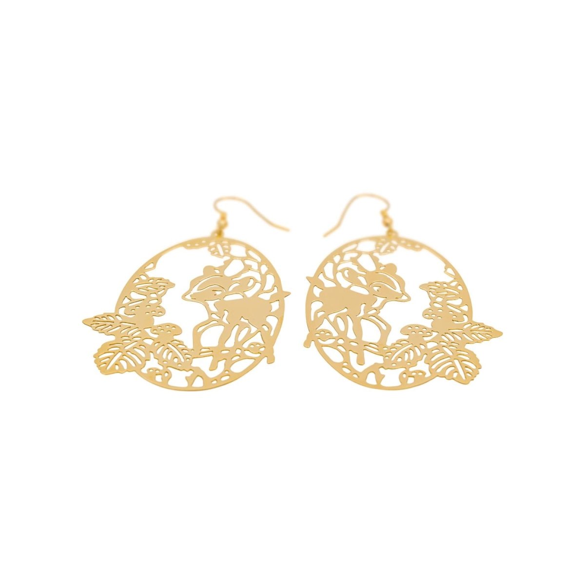Earrings Pendant Yellow gold