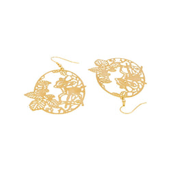 Earrings Pendant Yellow gold