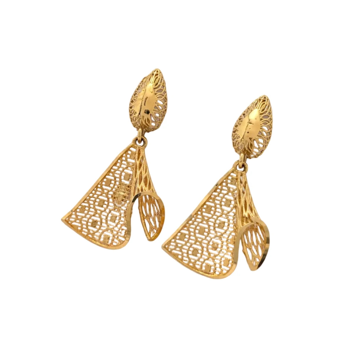 Boucles d’oreilles Pendantes en or jaune - Castafiore
