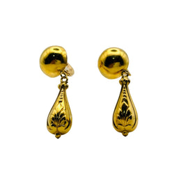 Boucles d'oreilles Pendantes en or jaune - Castafiore