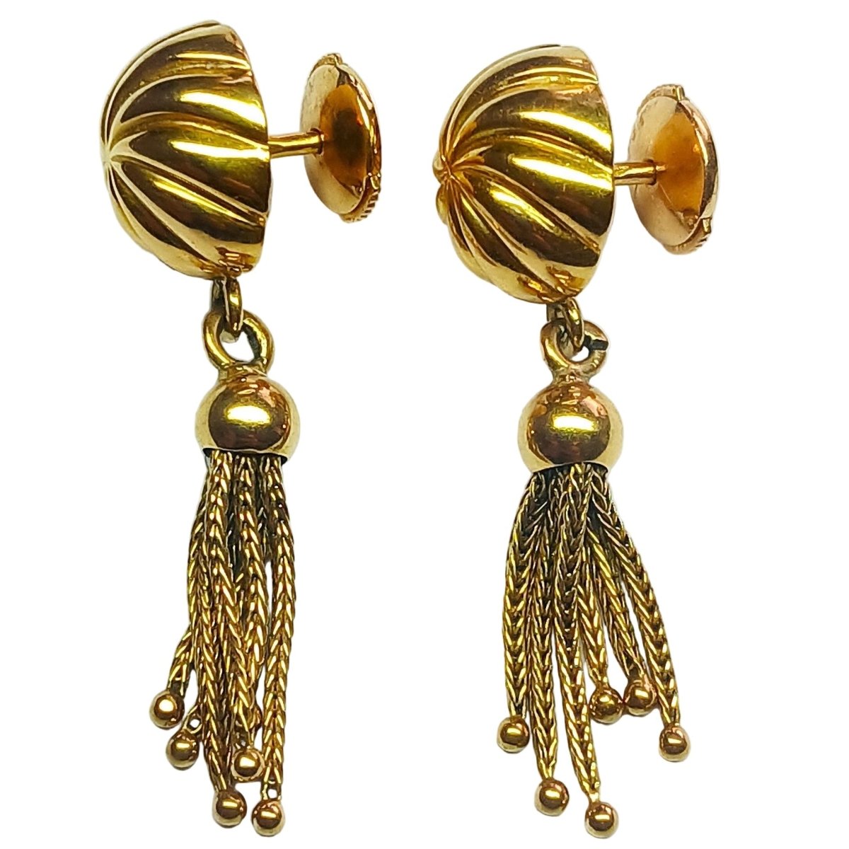 Boucles d'oreilles Pendantes en or jaune - Castafiore