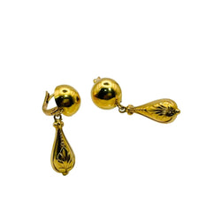 Boucles d'oreilles Pendantes en or jaune - Castafiore