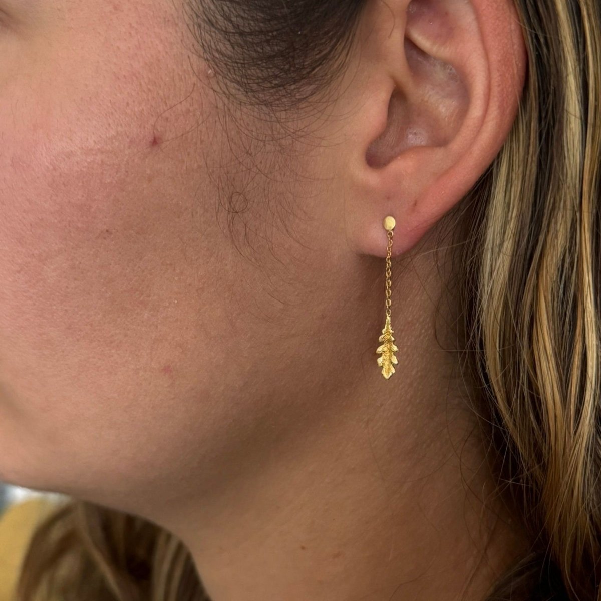 Boucles d'oreilles Pendantes en or jaune - Castafiore