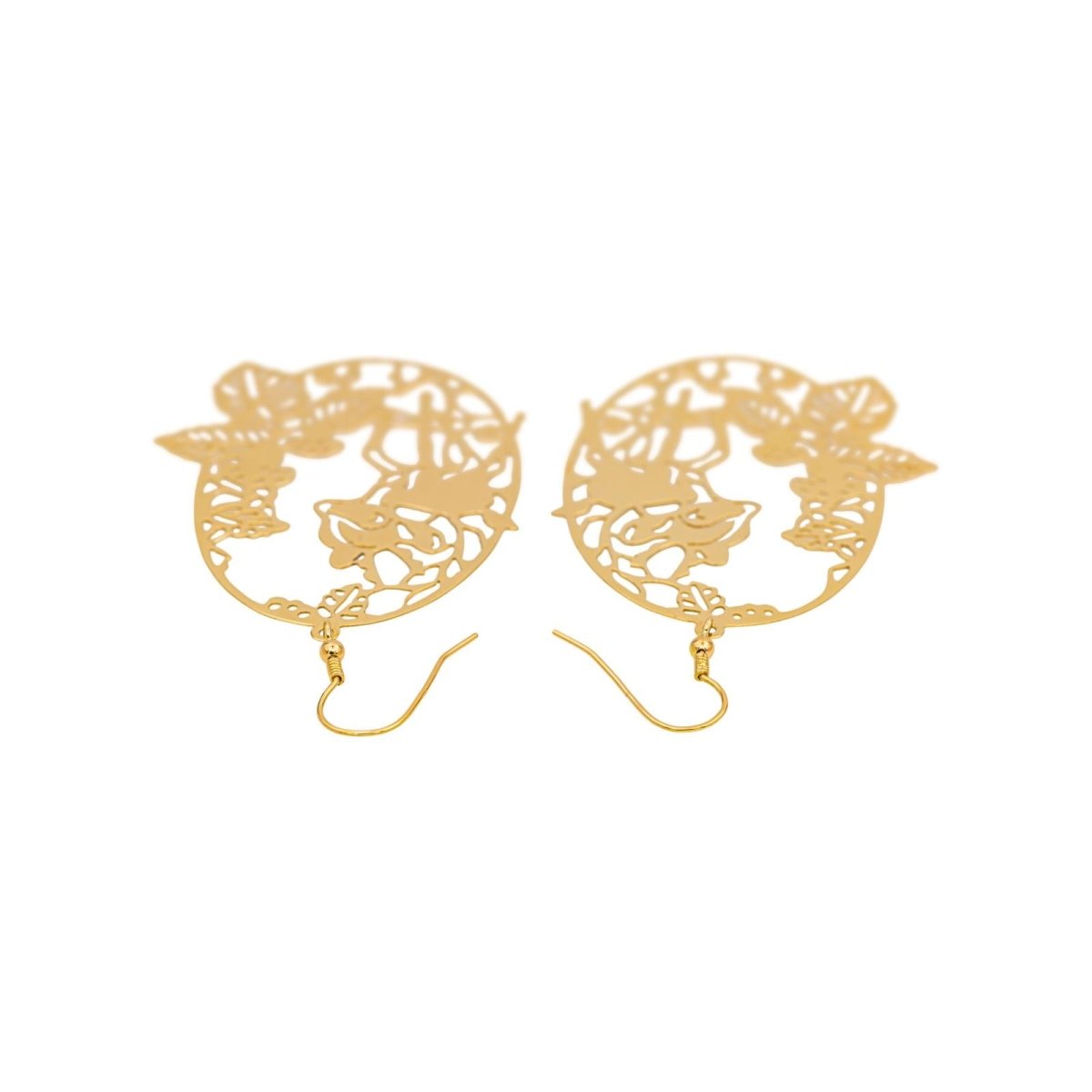 Earrings Pendant Yellow gold