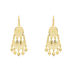 Boucles d'oreilles Pendantes en or jaune - Castafiore