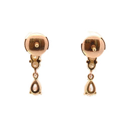 Boucles d'oreilles Pendantes en or jaune et diamants - Castafiore