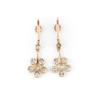 Boucles d'oreilles Pendantes en or jaune et diamants - Castafiore