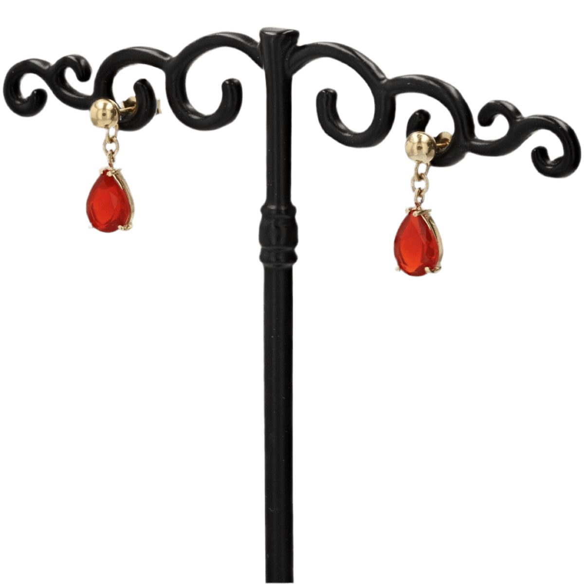 Boucles d'oreilles Pendantes en or jaune et opales - Castafiore