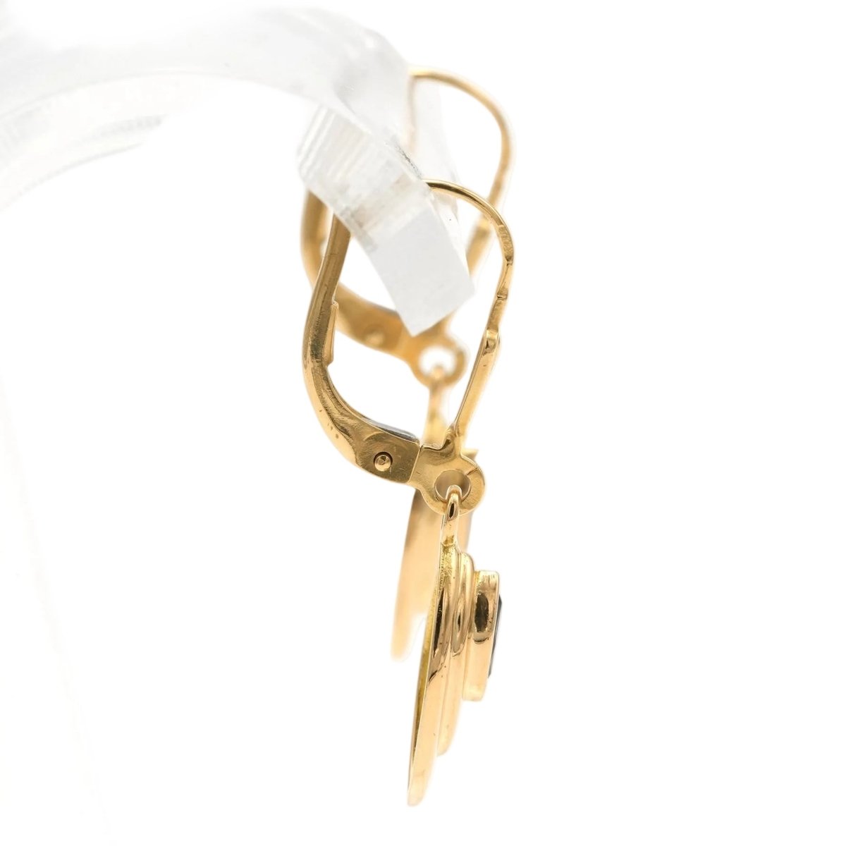 Boucles d'oreilles Pendantes en or jaune et saphirs - Castafiore