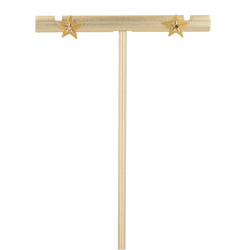 Boucles d'oreilles Pendantes en or jaune, lapis - lazuli et diamants - Castafiore