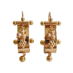 Boucles d'oreilles Pendantes en or rose - Castafiore