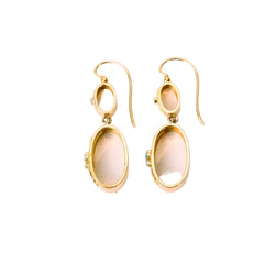 Boucles d'oreilles Pendantes en or rose et or jaune - Castafiore