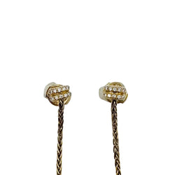 Boucles d'oreilles Pendantes FRED "Baie des Anges" en or jaune, perles et diamants - Castafiore