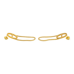 Hermès Earrings Pendant anchor chain Yellow gold
