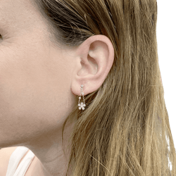 Earrings Messika , "Spring" white gold, diamonds.