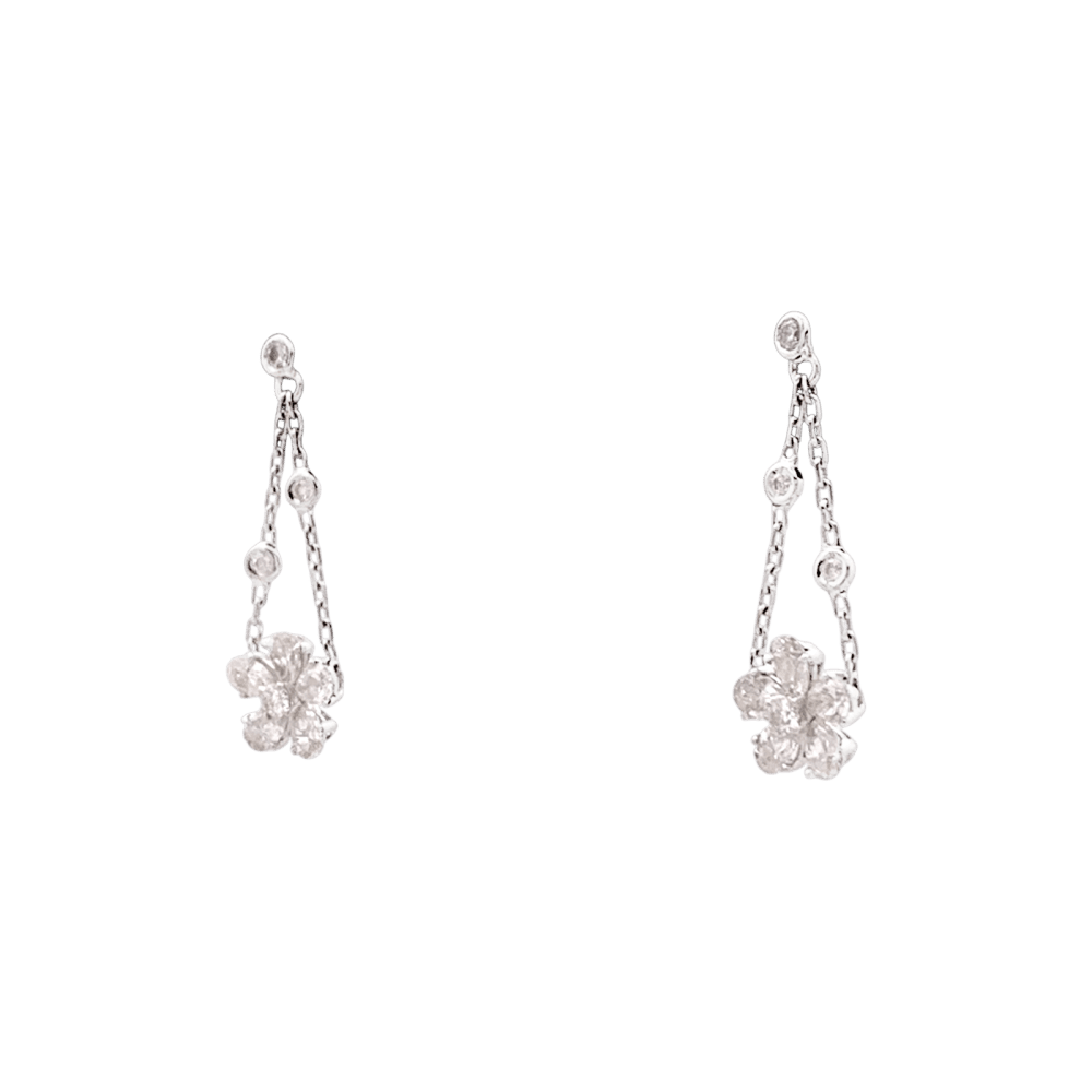 Earrings Messika , "Spring" white gold, diamonds.