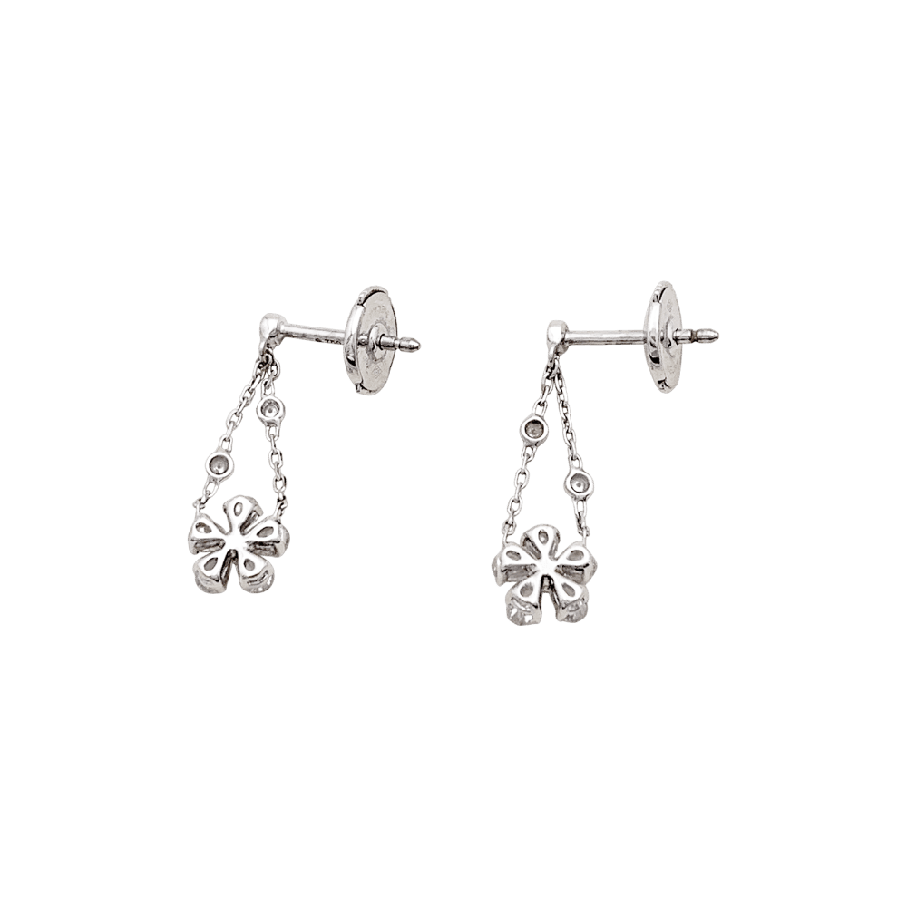 Earrings Messika , "Spring" white gold, diamonds.