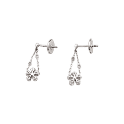 Earrings Messika , "Spring" white gold, diamonds.