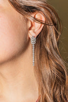 Boucles d'oreilles Pendantes Or blanc Diamant - Castafiore