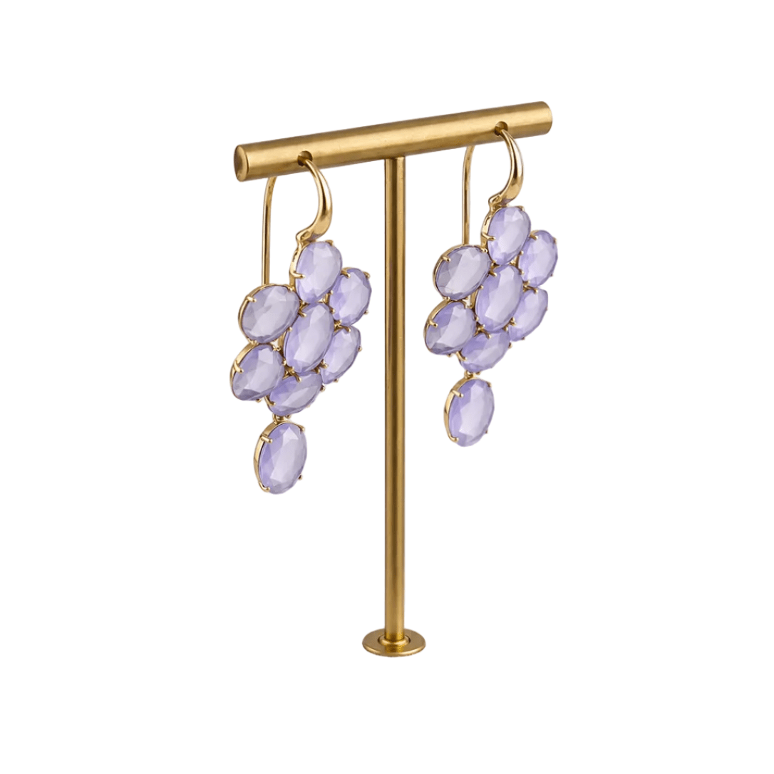 Boucles d'oreilles Pendantes POMELLATO en or jaune et pierres de Capri - Castafiore