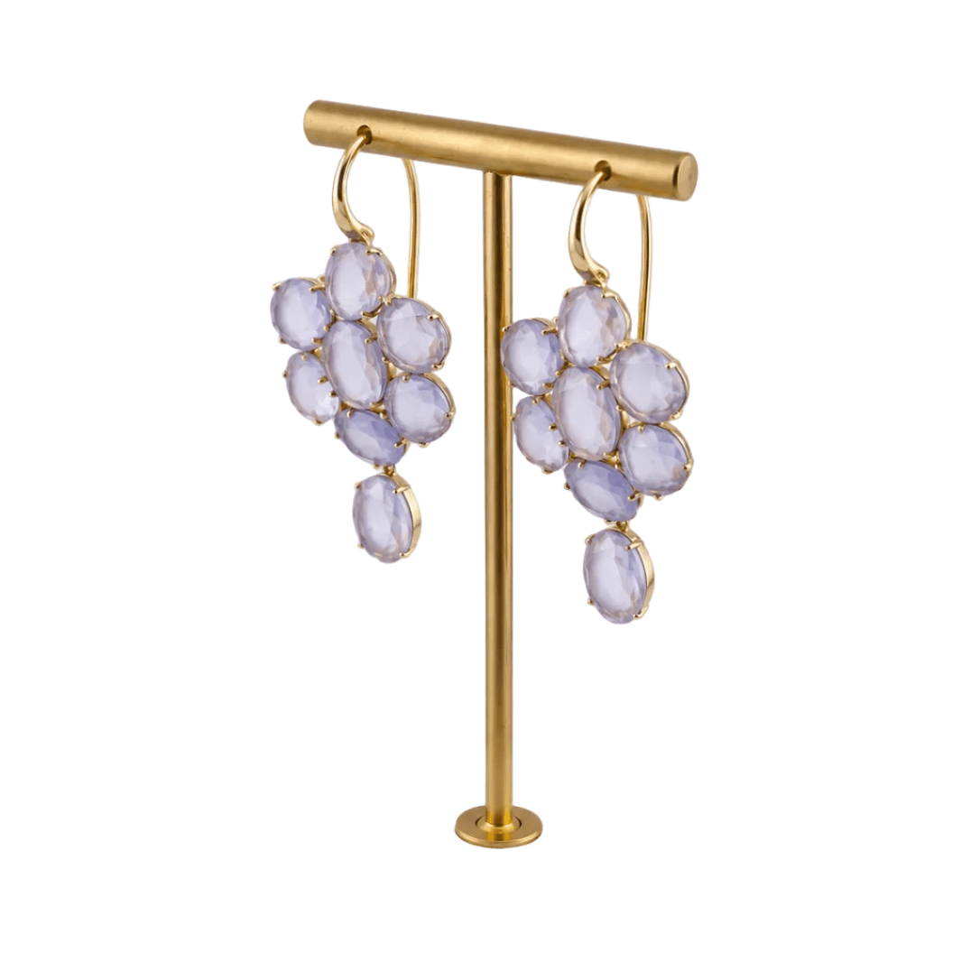 Boucles d'oreilles Pendantes POMELLATO en or jaune et pierres de Capri - Castafiore