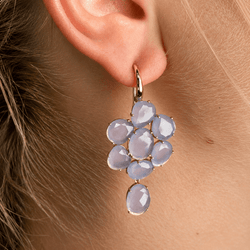 Boucles d'oreilles Pendantes POMELLATO en or jaune et pierres de Capri - Castafiore