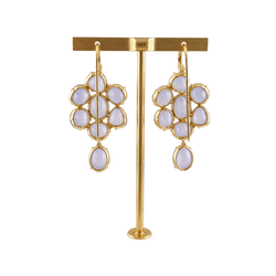 Boucles d'oreilles Pendantes POMELLATO en or jaune et pierres de Capri - Castafiore