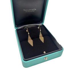 Boucles d'oreilles Pendantes TIFFANY & CO. en or jaune et diamants - Castafiore