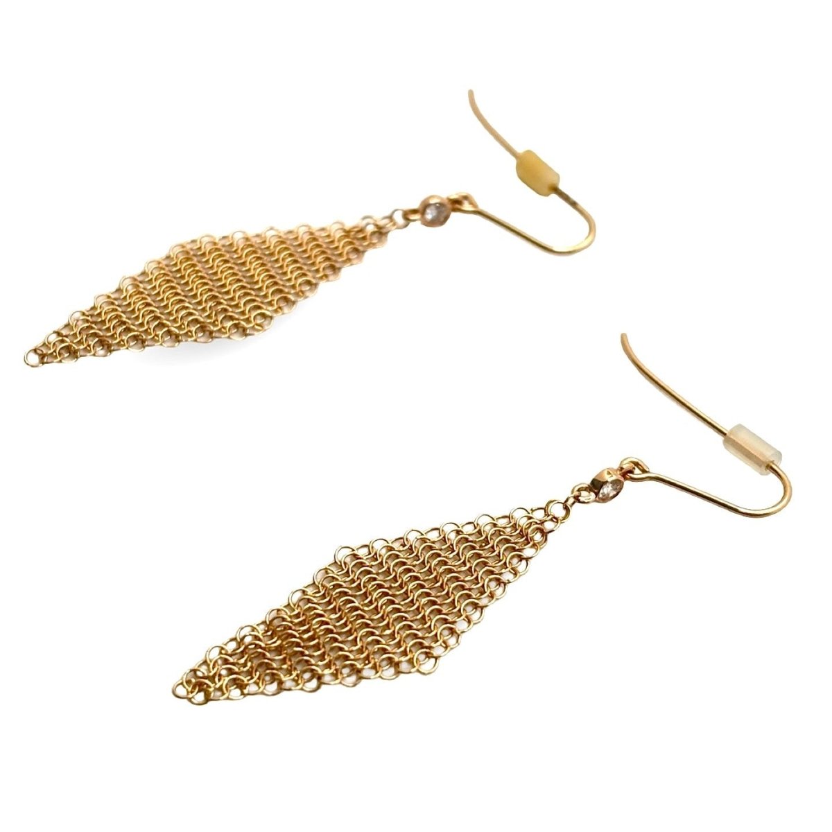 Boucles d'oreilles Pendantes TIFFANY & CO. en or jaune et diamants
