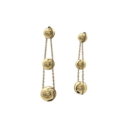 Boucles d'oreilles Pendantes TIFFANY & CO. "HardWear Drop Ball" en or jaune - Castafiore