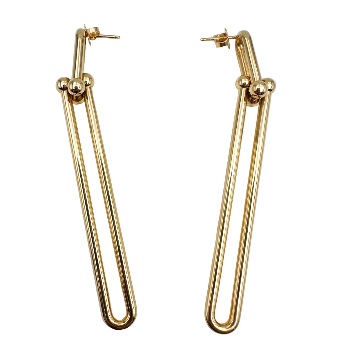 Boucles d'oreilles Pendantes TIFFANY & CO. "HardWear" en or rose - Castafiore