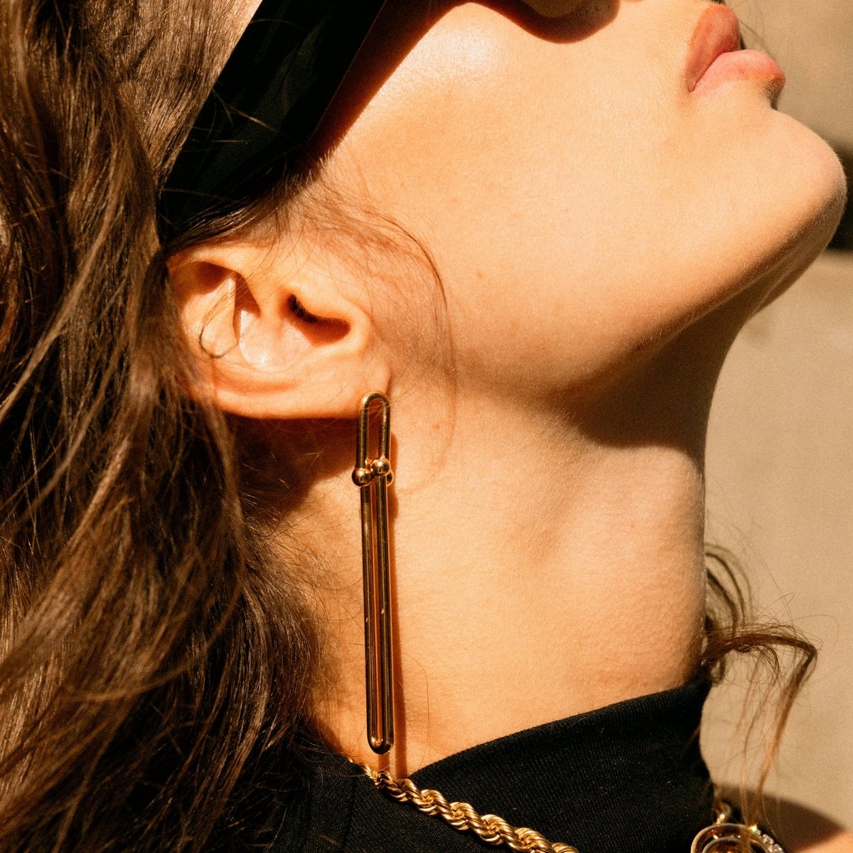 Boucles d'oreilles Pendantes TIFFANY & CO. "HardWear" en or rose - Castafiore