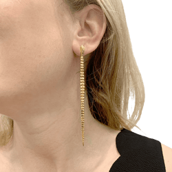Boucles d'oreilles Pendantes TIFFANY & CO x ELSA PERETTI "Snake" en or jaune - Castafiore