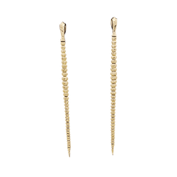 Boucles d'oreilles Pendantes TIFFANY & CO x ELSA PERETTI "Snake" en or jaune - Castafiore
