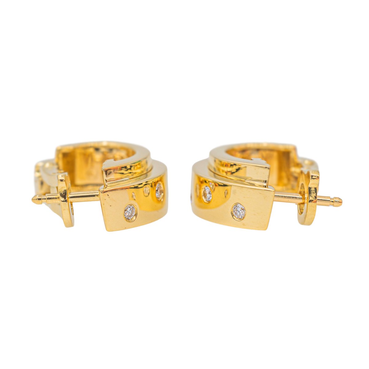 Boucles d'oreilles PIAGET en Or jaune et Diamant - Castafiore