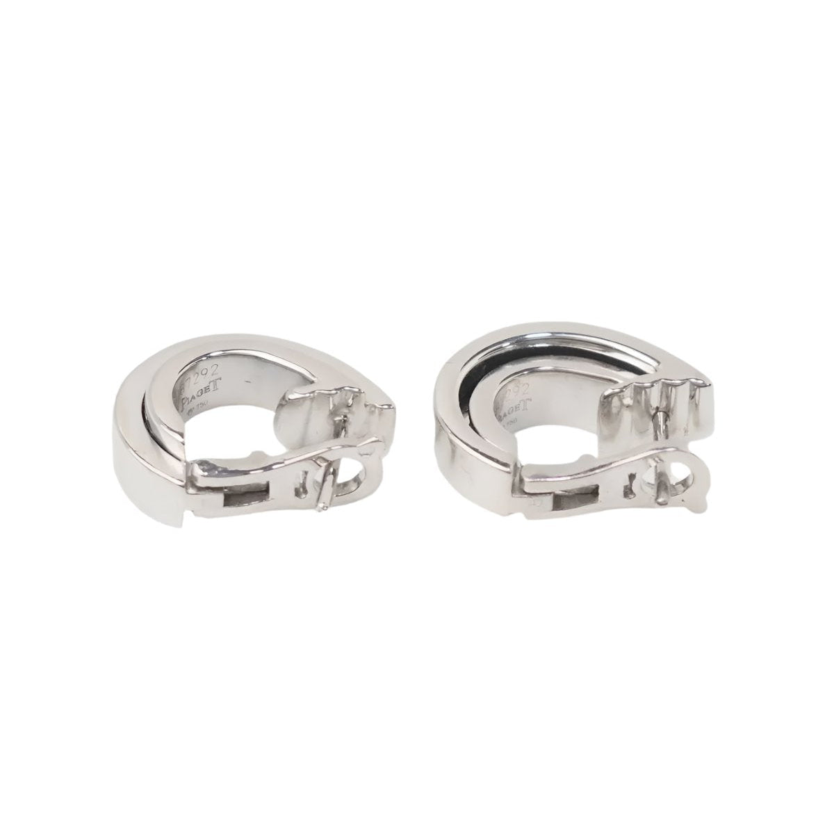 Boucles d'oreilles Piaget Possession en or blanc et diamants - Castafiore