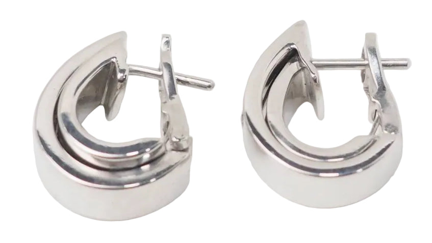 Boucles d'oreilles Piaget Possession en or blanc et diamants - Castafiore