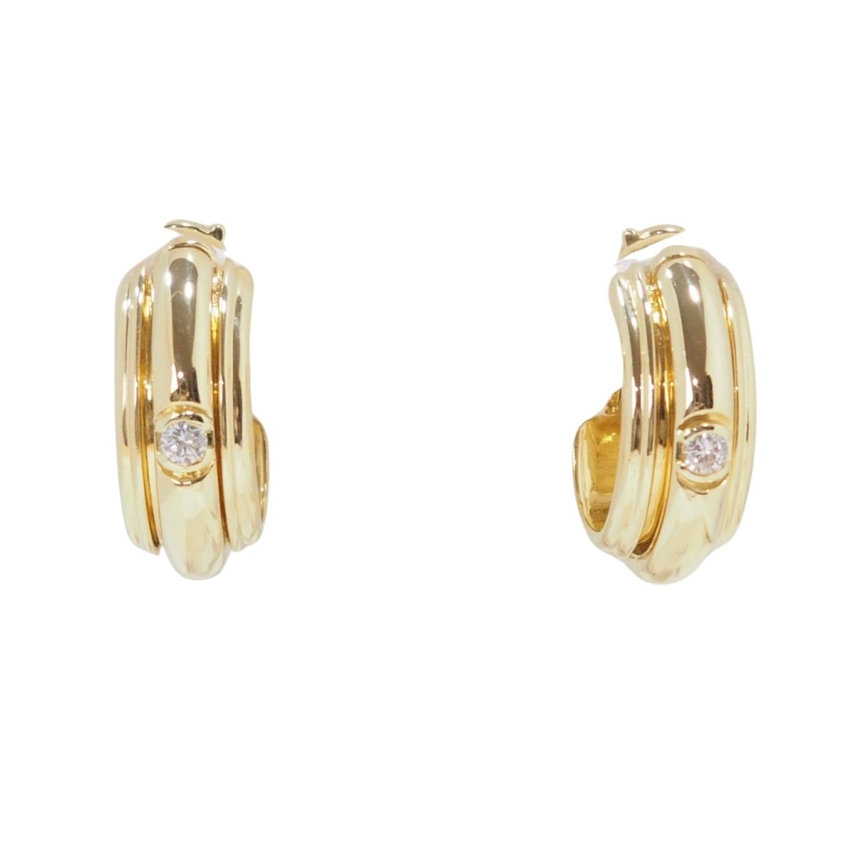 Boucles d'oreilles PIAGET "Possession" en or jaune et diamant - Castafiore