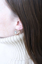 Boucles d'oreilles poissardes fleur émail - Castafiore